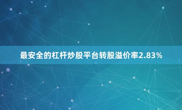最安全的杠杆炒股平台转股溢价率2.83%